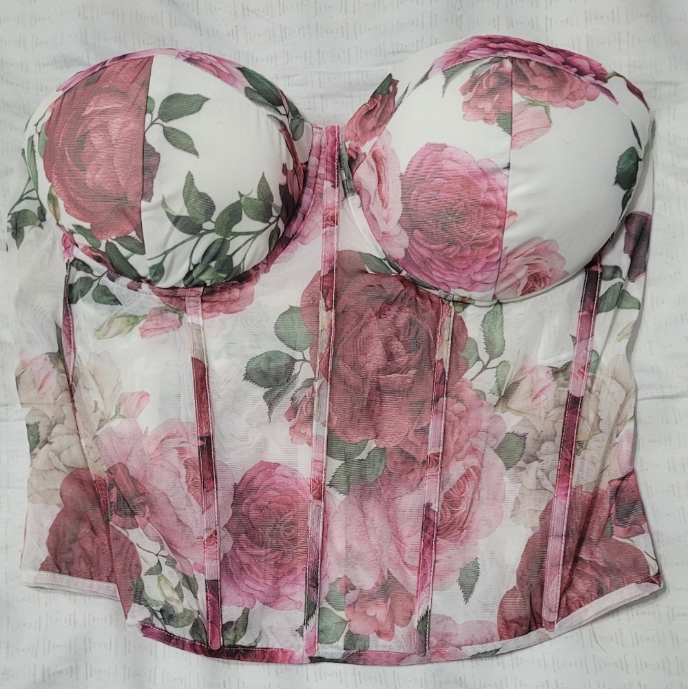 Fashion Nova Floral Corset